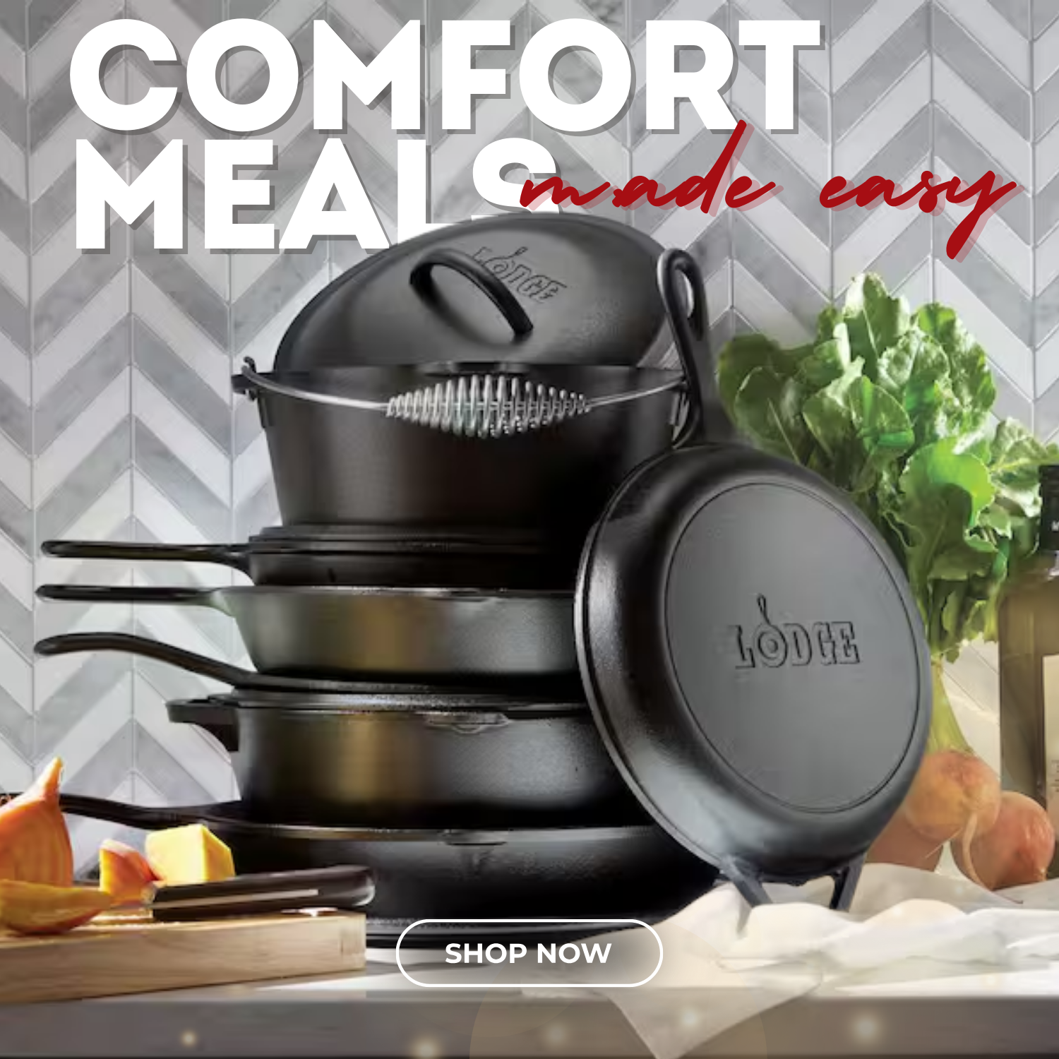 Comfort Meals. Made Easy. Shop now.