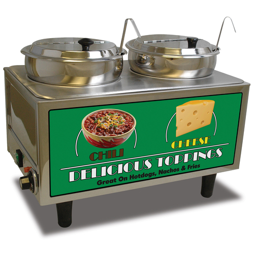 Winco Benchmark 51072A Food Topping Warmer, Countertop