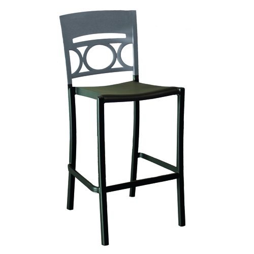 Grosfillex Moon UT654579 Bar Stool, Stacking, Outdoor