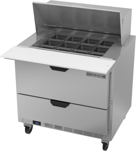 Garland Beverage Air SPED36HC-12M-2 Refrigerated Counter, Mega Top Sandwich / Salad Unit