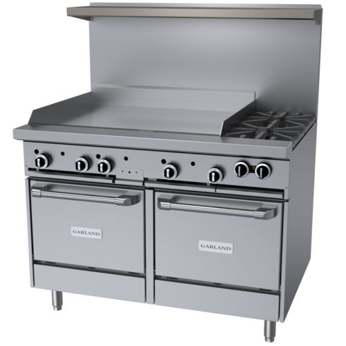 Garland US Range G48-2G36LL Range, 48" Restaurant, Gas