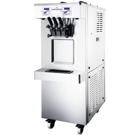 Spaceman USA 6250A-C 2 Flavour +Twist Soft Serve Ice Cream Machine w / Air Pump