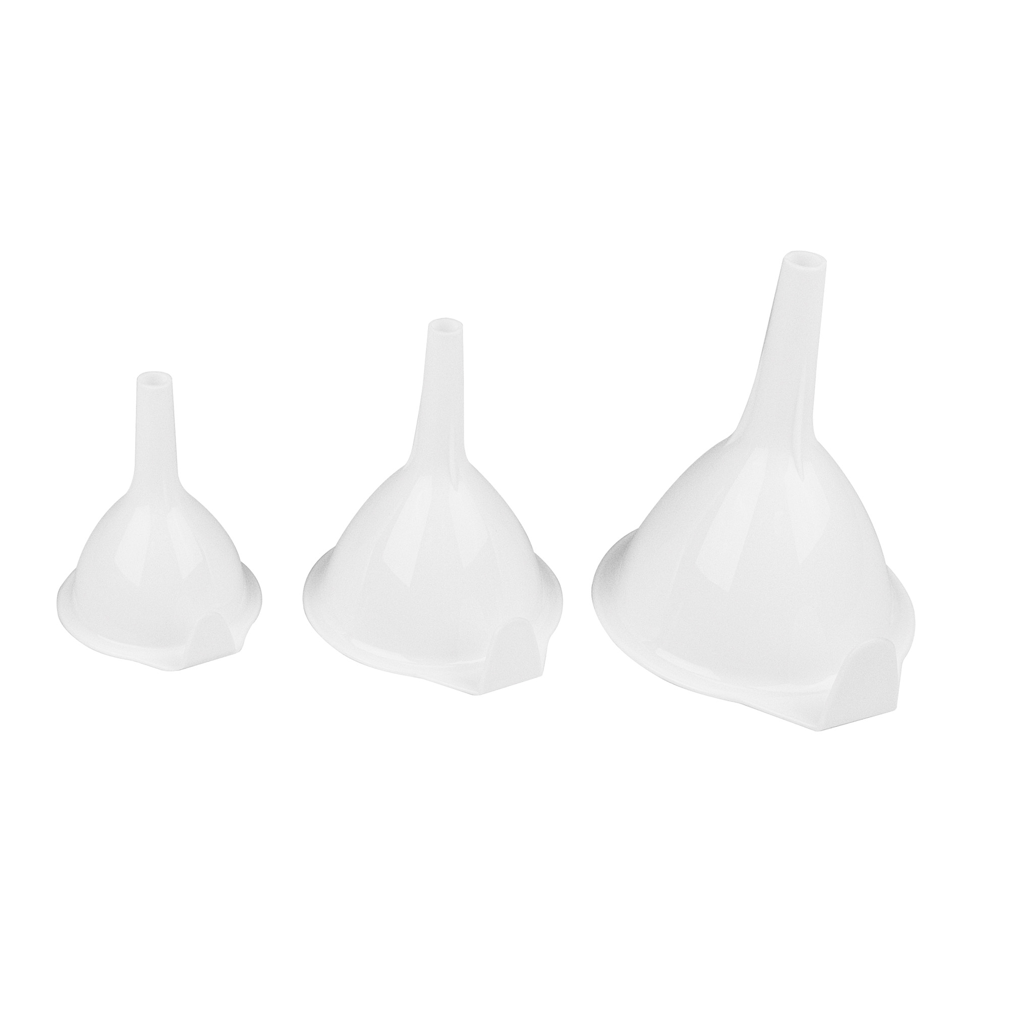Fox Run 5299 3 Piece Funnel Set White Plastic