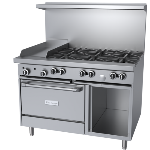 Garland US Range U48-6G12RS Range, 48" Restaurant, Gas