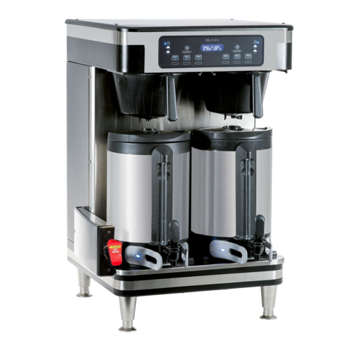 BUNN 51200.6101 ICB TWIN SH, 120/240V BLK/SST Coffee Brewer for Thermal Server