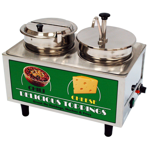 Winco Benchmark 51073A Food Topping Warmer, Countertop