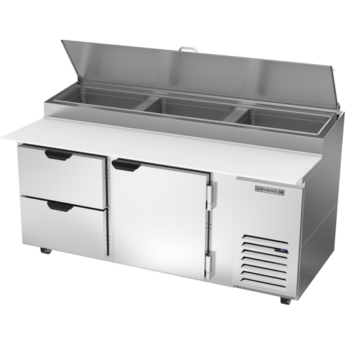 Garland Beverage Air DPD72HC-2 Refrigerated Counter, Pizza Prep Table