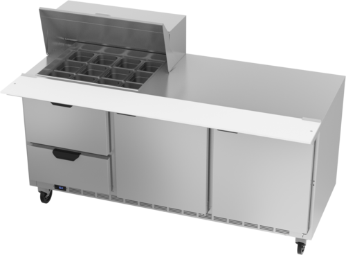 Garland Beverage Air SPED72HC-12M-2 Refrigerated Counter, Mega Top Sandwich / Salad Unit