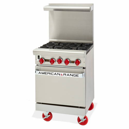 American Range ARGF-12G-2B-SB Range, 24" Restaurant, Gas
