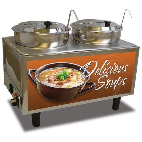 Winco Benchmark 51072S Food Pan Warmer/Cooker, Countertop