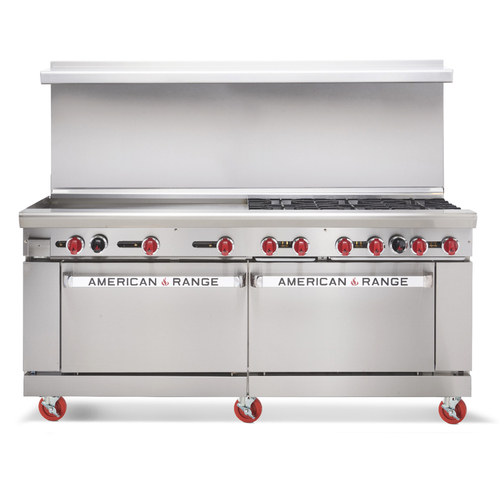 American Range AR-36G-6B-CL-SBR Range, 72" Restaurant, Gas