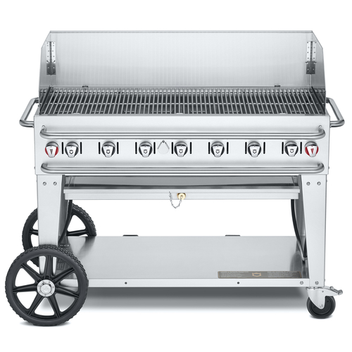 Crown Verity Mobile Cooking CV-RCB-48WGP-SI-BULK Charbroiler, Gas, Outdoor Grill