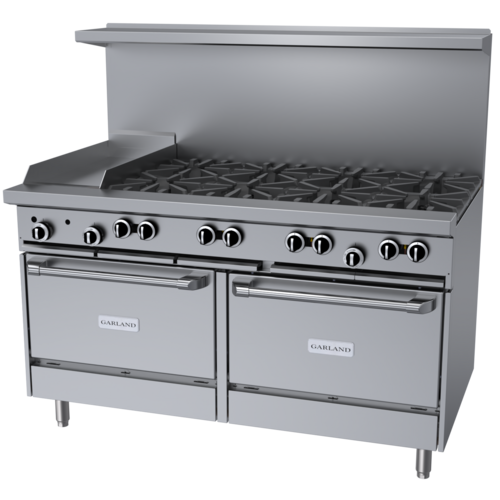 Garland US Range G60-8G12RR Range, 60" Restaurant, Gas
