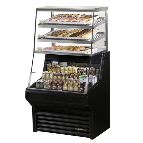 True Refrigeration Non-Core Models THAC-36DG-HC-LD Merchandiser, Open Refrigerated Display