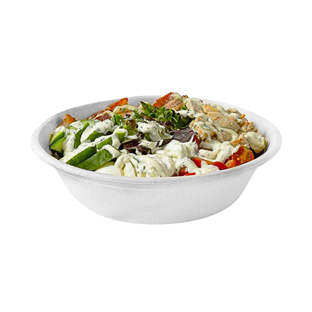Globe Commercial 6041 Bowl 16oz Compostable Bagasse