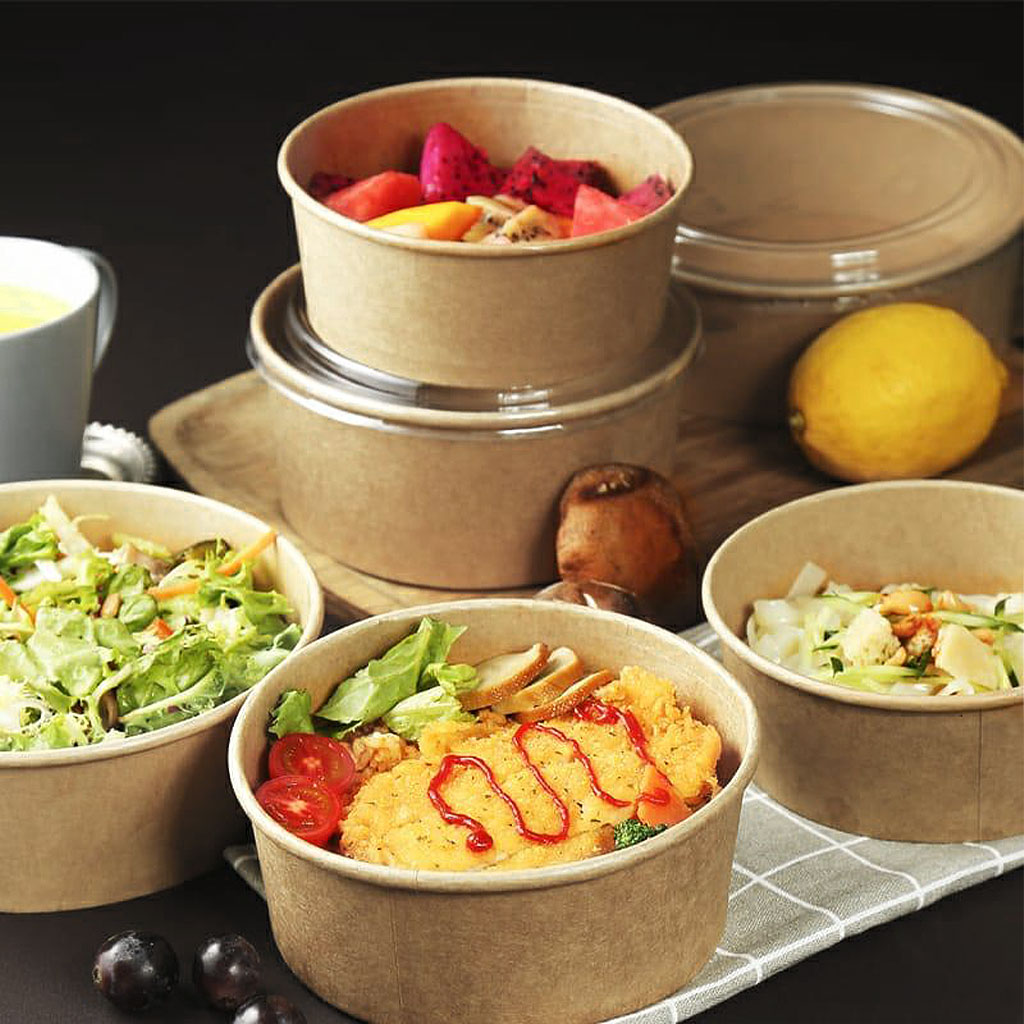 Globe Commercial 6732 Bowl 32oz Kraft - 3000 pr cs