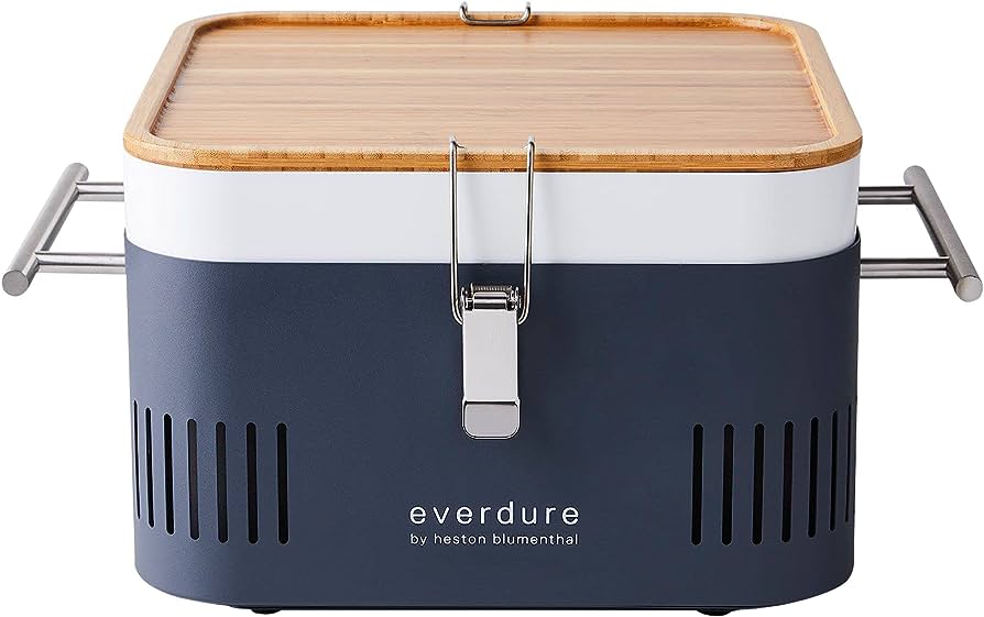 Everdure HBCUBEGUS CUBE Portable Charcoal Barbeque - Graphite