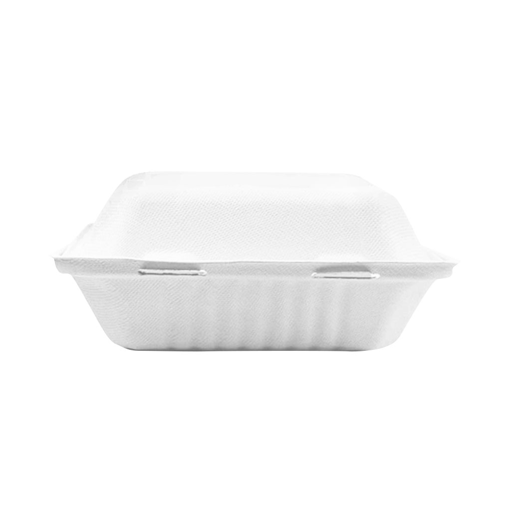 Globe Commercial 6016 Container Hinged c/w 2 Compt Bagasse