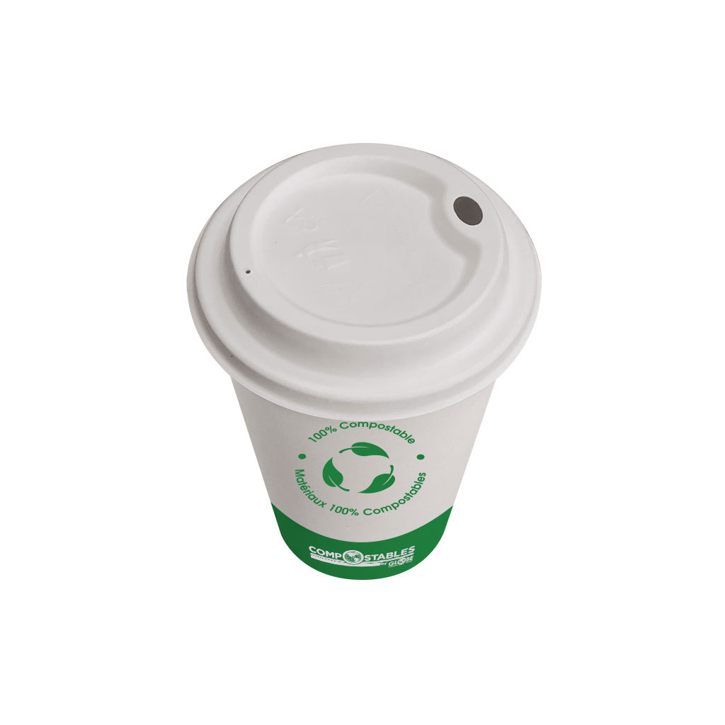 Globe Commercial 6056 Cup Hot/Cold 20oz Compostable