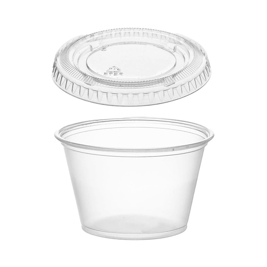 Globe Commercial 6611 Lid for 2oz Portion Cup Clear