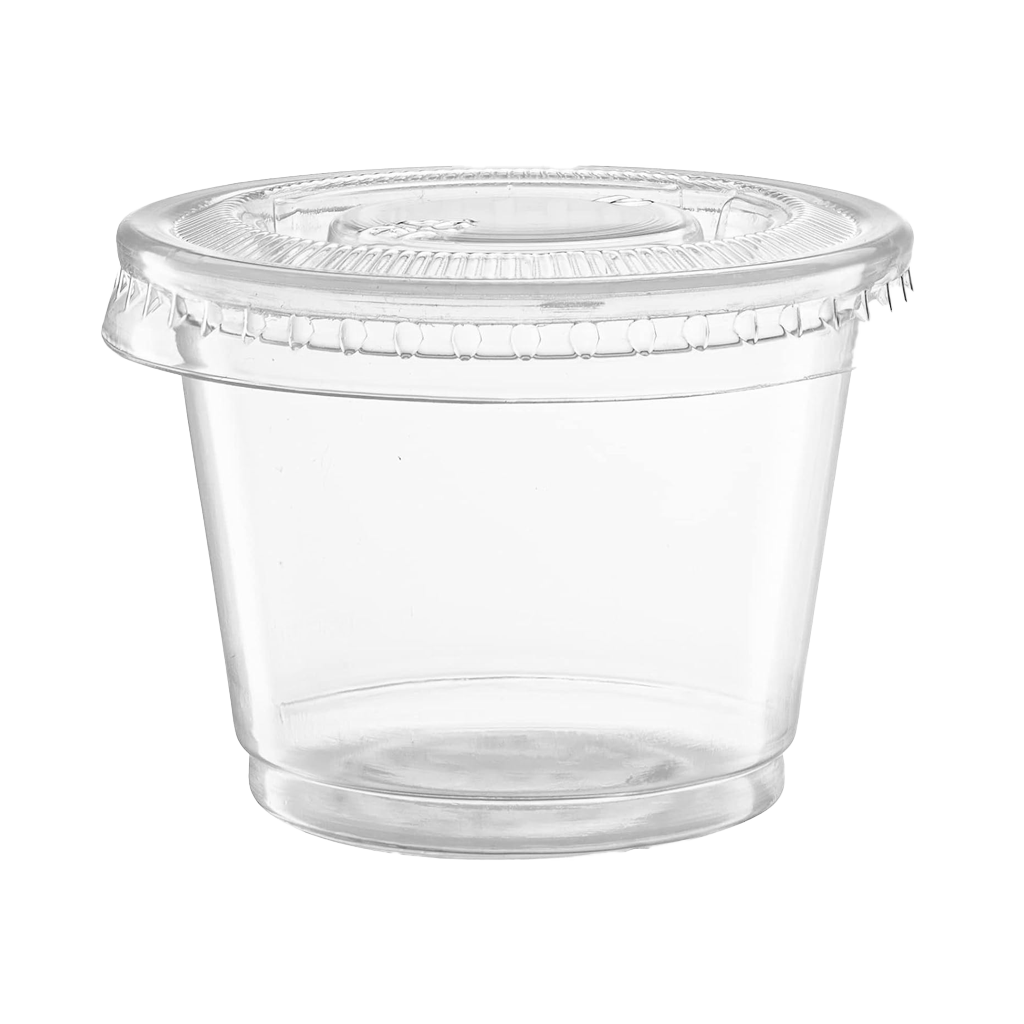 Globe Commercial 6611 Lid for 2oz Portion Cup Clear