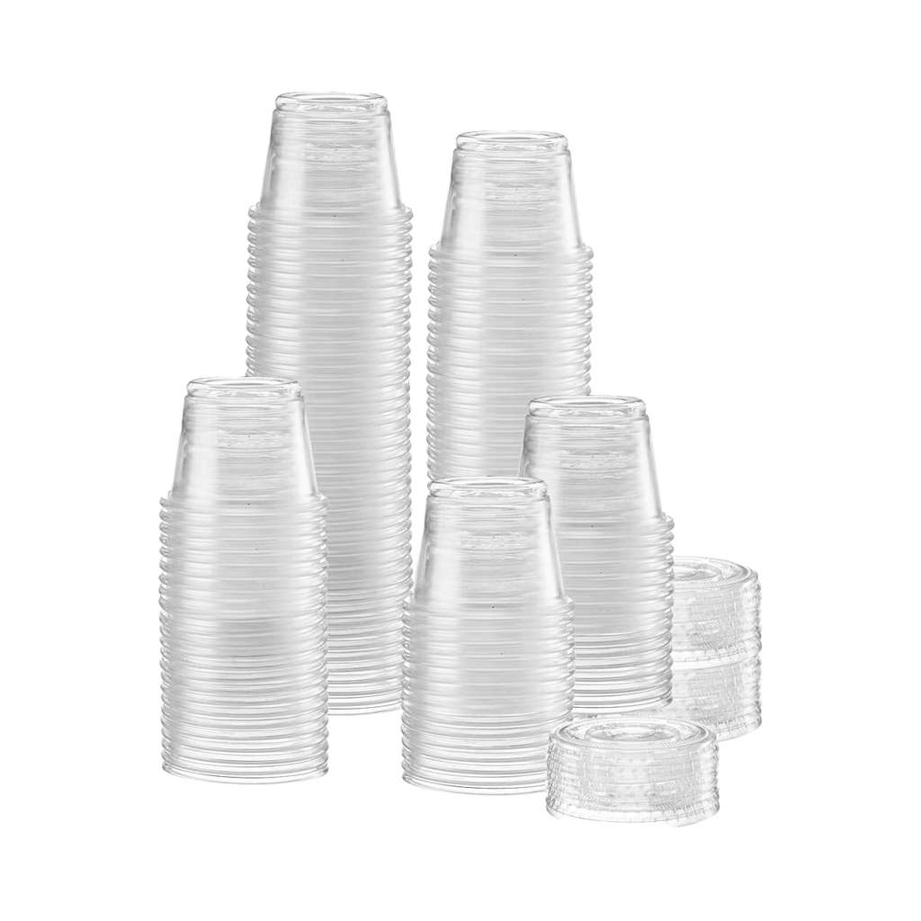 Globe Commercial 6611 Lid for 2oz Portion Cup Clear