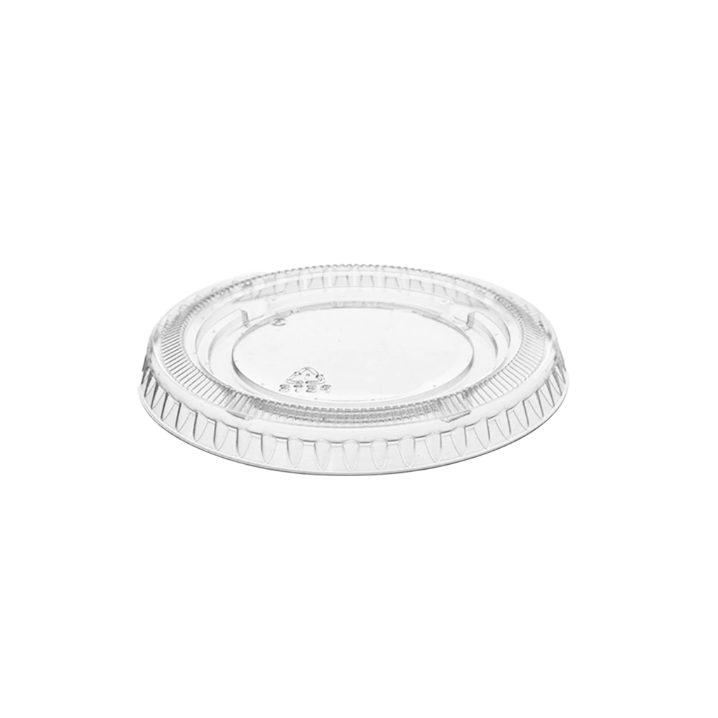 Globe Commercial 6611 Lid for 2oz Portion Cup Clear