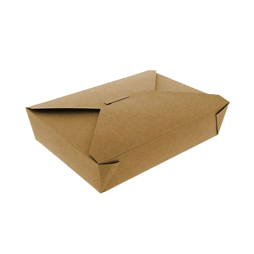 Globe Commercial 6061 Paper Take Out Box Kraft #2