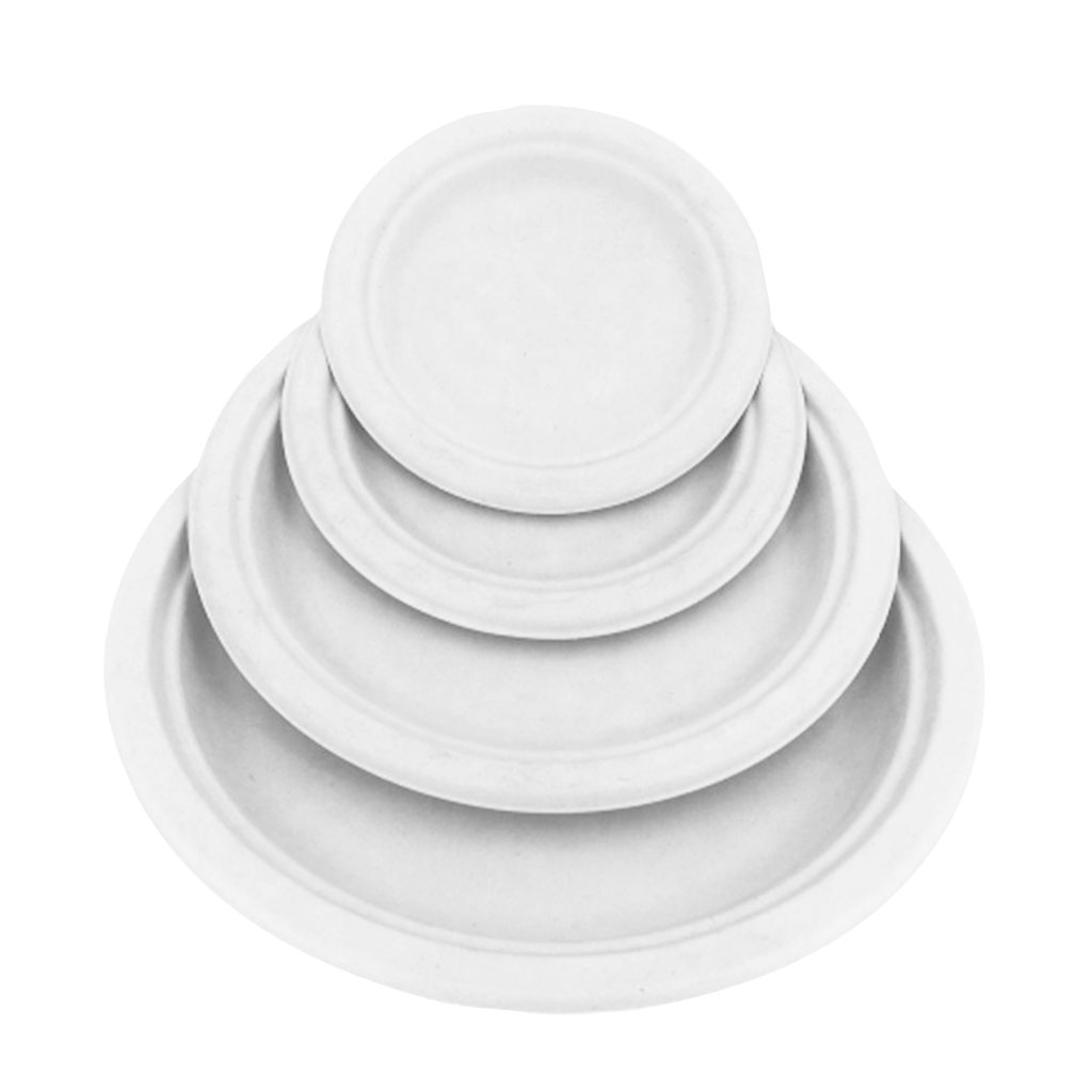 Globe Commercial 6020 Plate 6" Compostable Bagasse