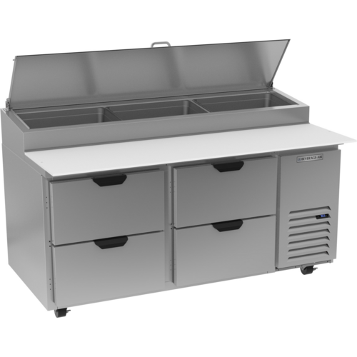 Garland Beverage Air DPD67HC-4 Refrigerated Counter, Pizza Prep Table