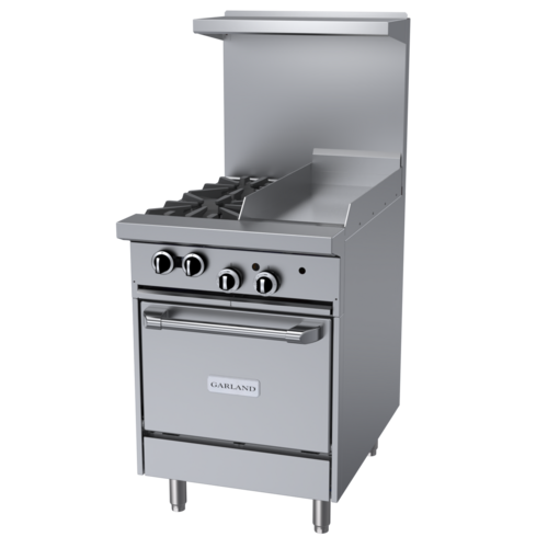 Garland US Range G24-2G12L Range, 24" Restaurant, Gas