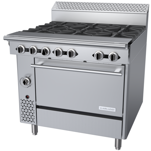 Garland US Range C36-6R Range, 36" Heavy Duty, Gas