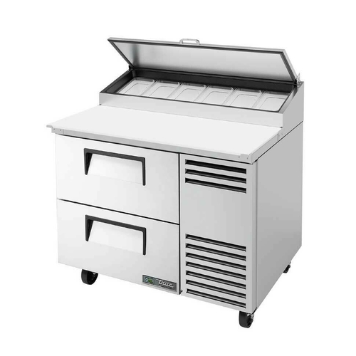 True Refrigeration Non-Core Models TPP-AT-44D-2-HC Refrigerated Counter, Pizza Prep Table
