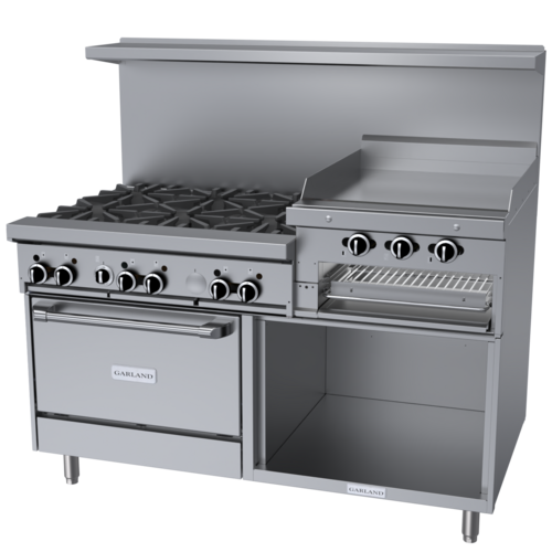 Garland US Range GF60-6R24RS Range, 60" Restaurant, Gas