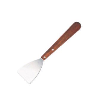 American Metalcraft SSC-18 Stainless Steel Grill Scraper with Wooden Handle, 4" wide
