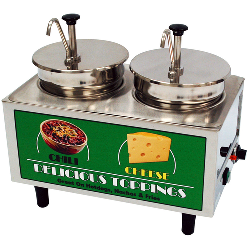 Winco Benchmark 51074A Food Topping Warmer, Countertop