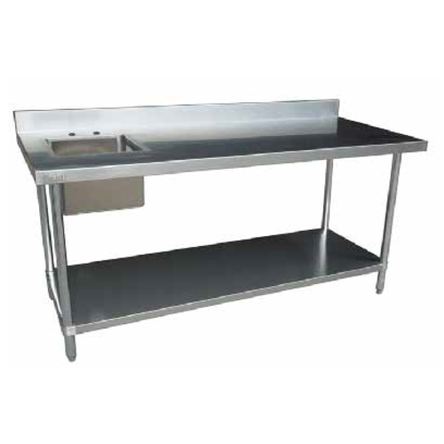 EFI Versa Steel TTUBR2484-B Work Table, with Prep Sink(s)