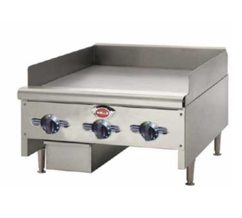 Wells HDTG-2430G Griddle, Gas, Countertop