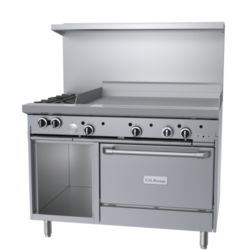 Garland US Range U48-2G36RS Range, 48" Restaurant, Gas