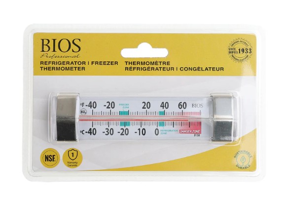 BIOS Refrigerator/Freezer Tube Thermometer