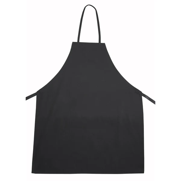 Hamida Premium Uniforms 8100B Black Bib Apron No Pockets