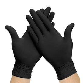 Globe 7801 Disposable Nitrile Glove Black 5mil Medium