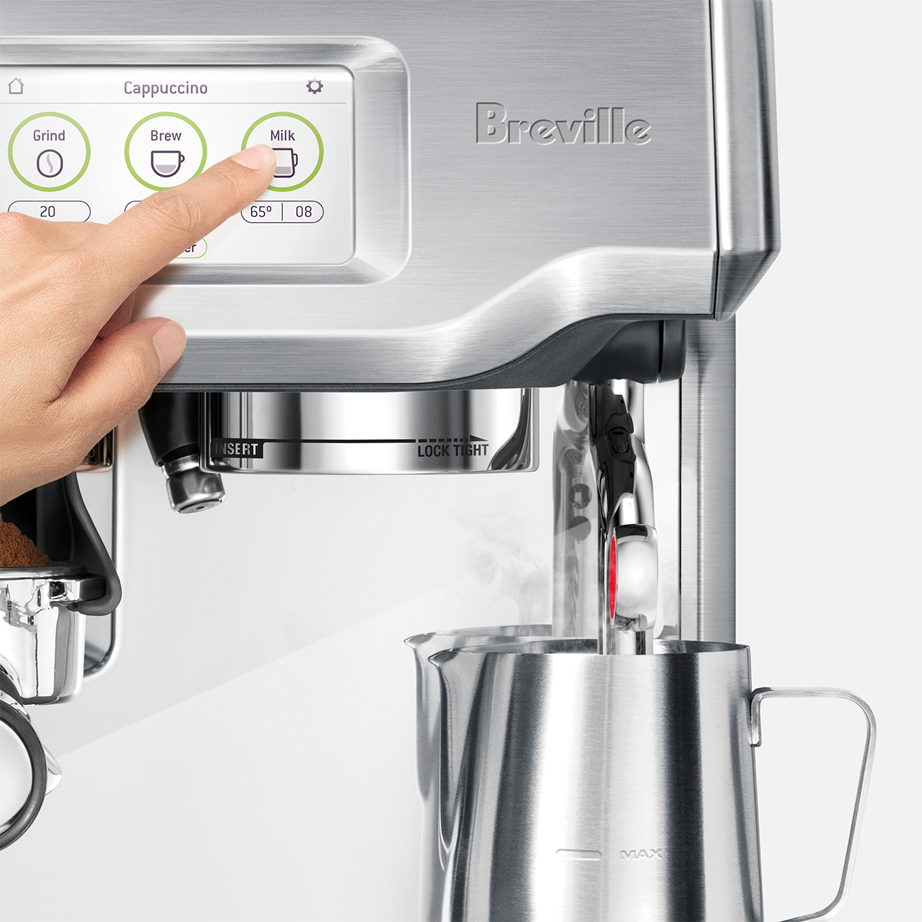 Breville BES880BSS1BCA1 the Barista Touch - Brushed Stainless