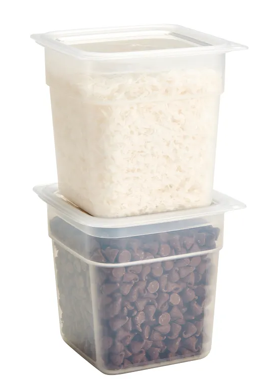 Cambro CamSquare® FPMINI8 8-piece Food Storage Container Set with lids