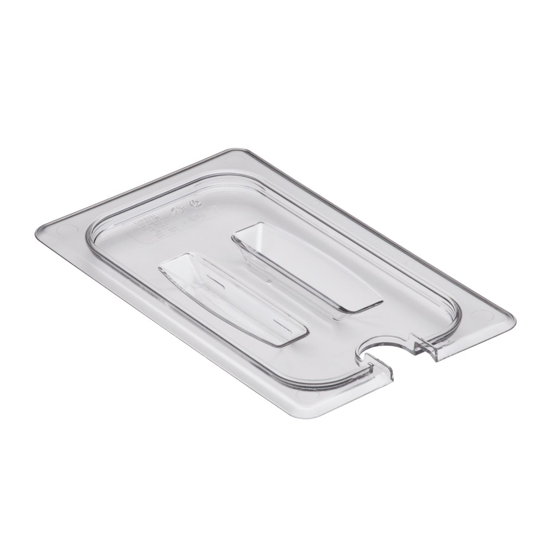 Cambro Camwear® 40CWCHN135 Quarter Size Notched Cover with Handle