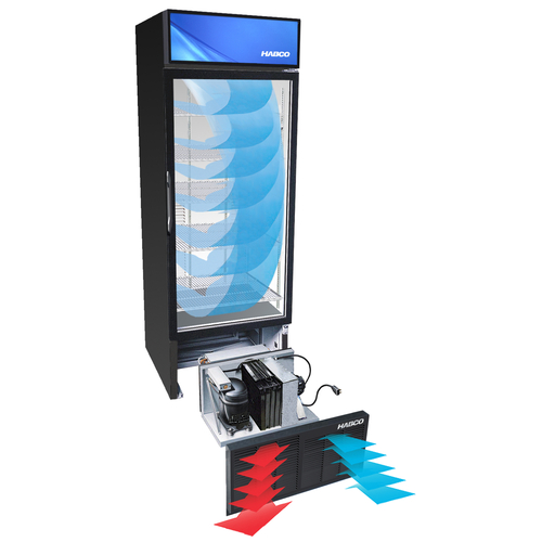 HABCO Manufacturing Impulse Cold Space™ ESM18HC Refrigerator, Merchandiser