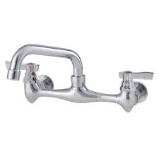 Component Hardware Group Encore TLL13-8112-SE1Z Wall Mounted Sink Faucet  Kit with 8" OC and 12" Swing Spout