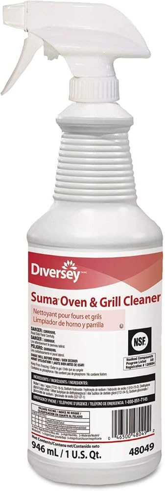 Diversey Suma 48049 Oven & Grill Cleaner, Spray Bottle