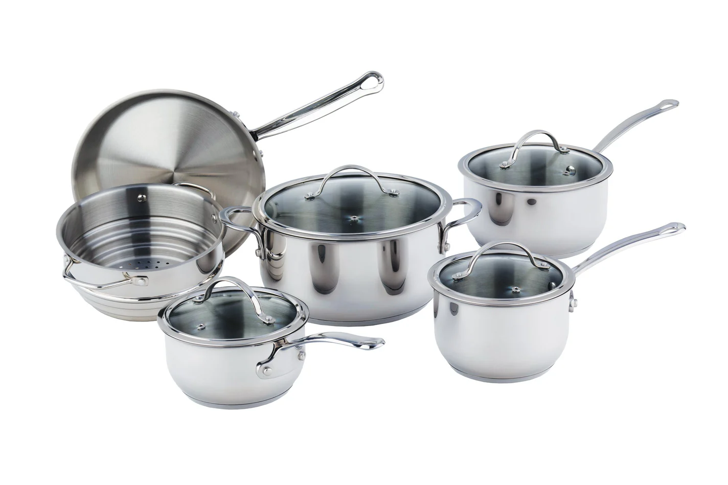 Meyer Canada 8501-10-00 Cookware Set 10pc S/S Nouvelle