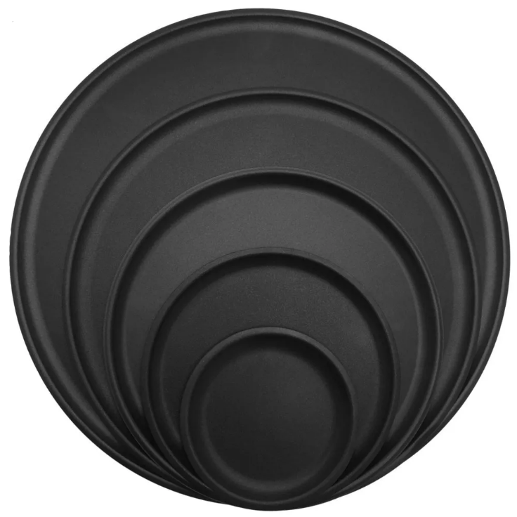 Crown Cookware 501-01508 8" Black Steel Pizza Genius Pan